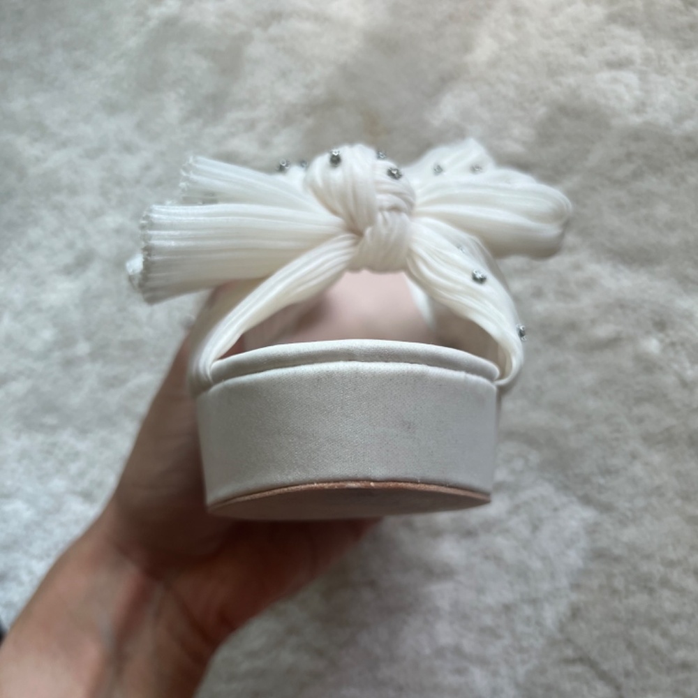 Loeffler Randall White Platform Sandals - Picture 12 of 15